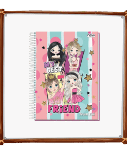 Caderno Espiral Rosa - 80 Folha