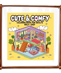 Capivara and Friends - Cute e Comfy - Livro de Colorir - Amarelo