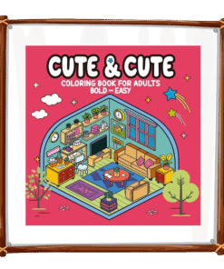 Capivara and Friends - Cute e Comfy - Livro de Colorir - Vermelho