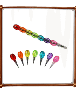 Alternative view of Lapiseira Troca Ponta Bolinhas Colorida Arco-Íris